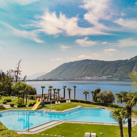 Luganersee, Pool, Strand, Parkplatz, Suite 204 비소네 외부 사진