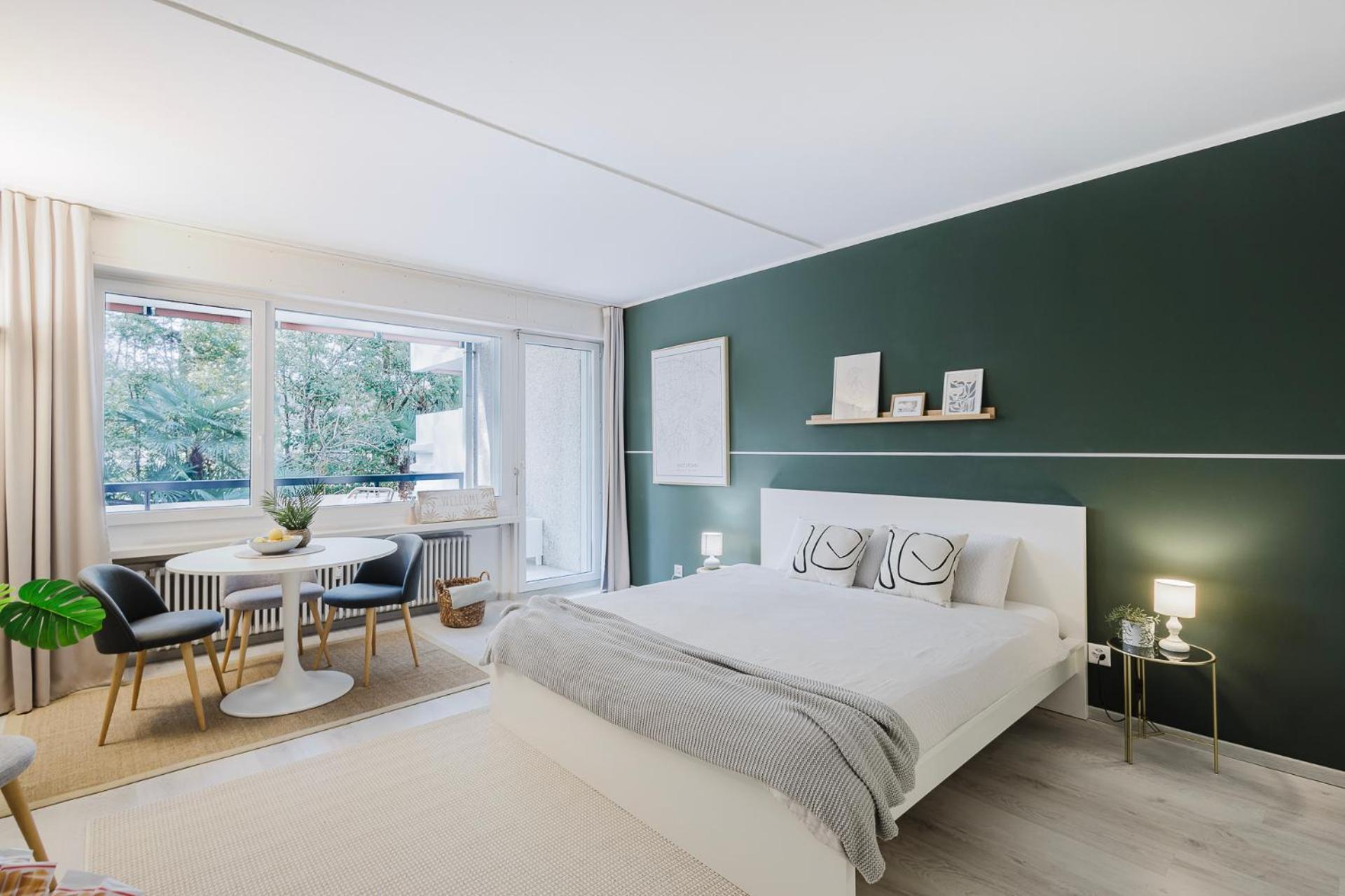 Luganersee, Pool, Strand, Parkplatz, Suite 204 비소네 외부 사진